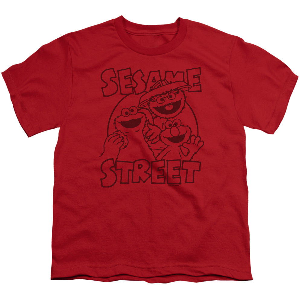 SESAME STREET/GROUP CRUNCH - S/S YOUTH 18/1 - RED