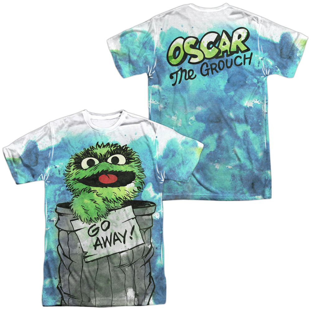 SESAME STREET/CAN IT (FRONT/BACK PRINT) - S/S ADULT POLY CREW - MULTI