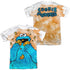 SESAME STREET/COOKIE CRUMBS (FRONT/BACK PRINT) - S/S ADULT POLY CREW - MULTI
