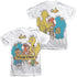 SESAME STREET/BLOCK PARTY (FRONT/BACK PRINT) - S/S ADULT POLY CREW - MULTI