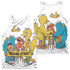 SESAME STREET/BLOCK PARTY (FRONT/BACK PRINT) - ADULT POLY TANK TOP - MULTI