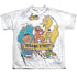 SESAME STREET/BLOCK PARTY (FRONT/BACK PRINT) - S/S YOUTH POLY CREW - MULTI