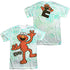 SESAME STREET/ELMO SCRIBBLE (FRONT/BACK PRINT) - S/S ADULT POLY CREW - MULTI