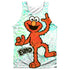 SESAME STREET/ELMO SCRIBBLE (FRONT/BACK PRINT) - ADULT POLY TANK TOP - MULTI