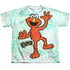 SESAME STREET/ELMO SCRIBBLE (FRONT/BACK PRINT) - S/S YOUTH POLY CREW - MULTI