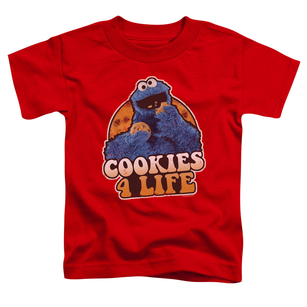 SESAME STREET/COOKIES 4 LIFE - S/S TODDLER TEE - RED