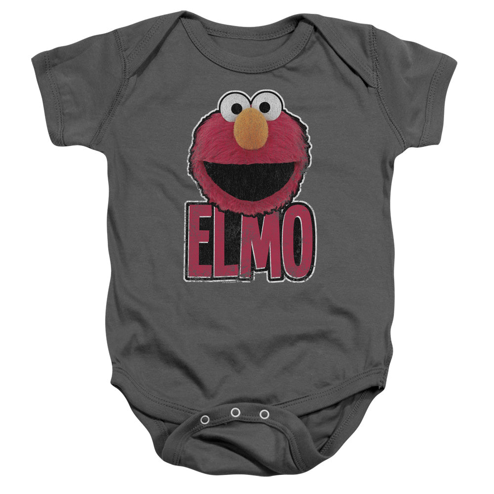SESAME STREET/ELMO SMILE - INFANT SNAPSUIT - CHARCOAL
