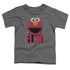 SESAME STREET/ELMO SMILE - S/S TODDLER TEE - CHARCOAL