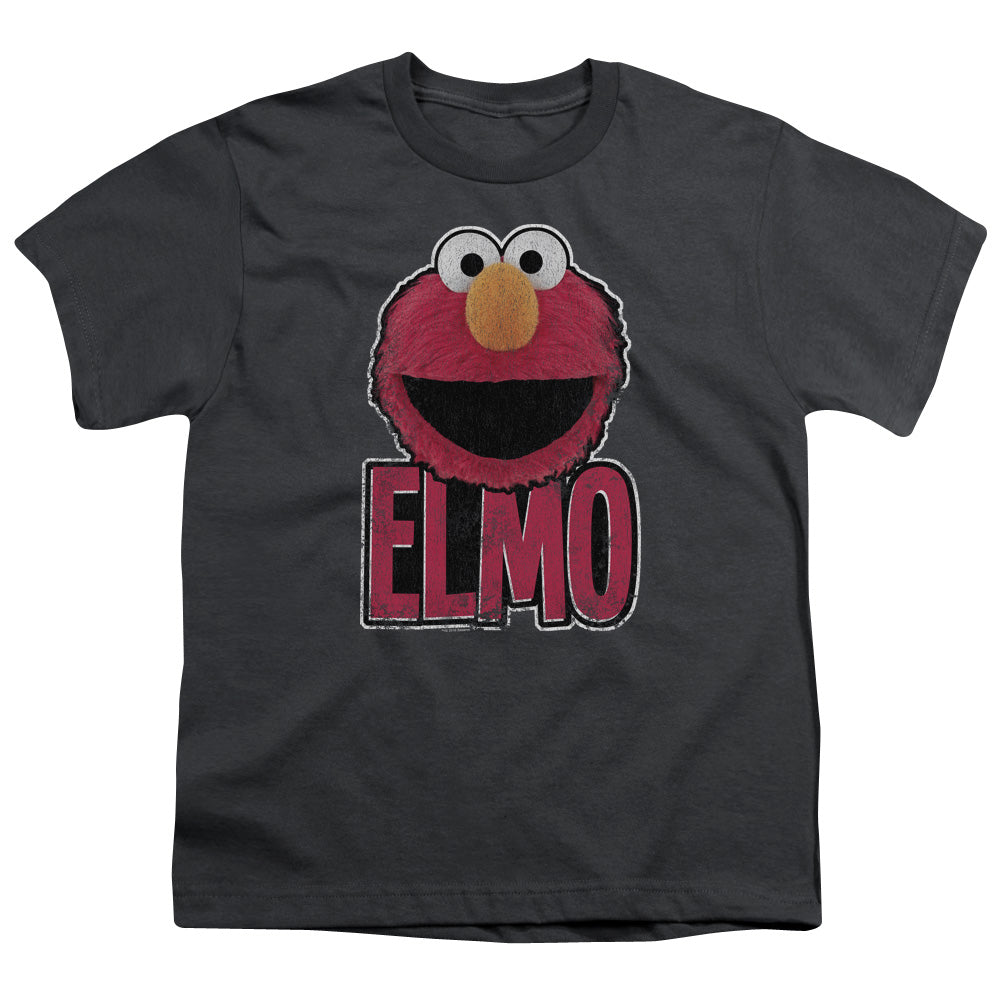 SESAME STREET/ELMO SMILE - S/S YOUTH 18/1 - CHARCOAL