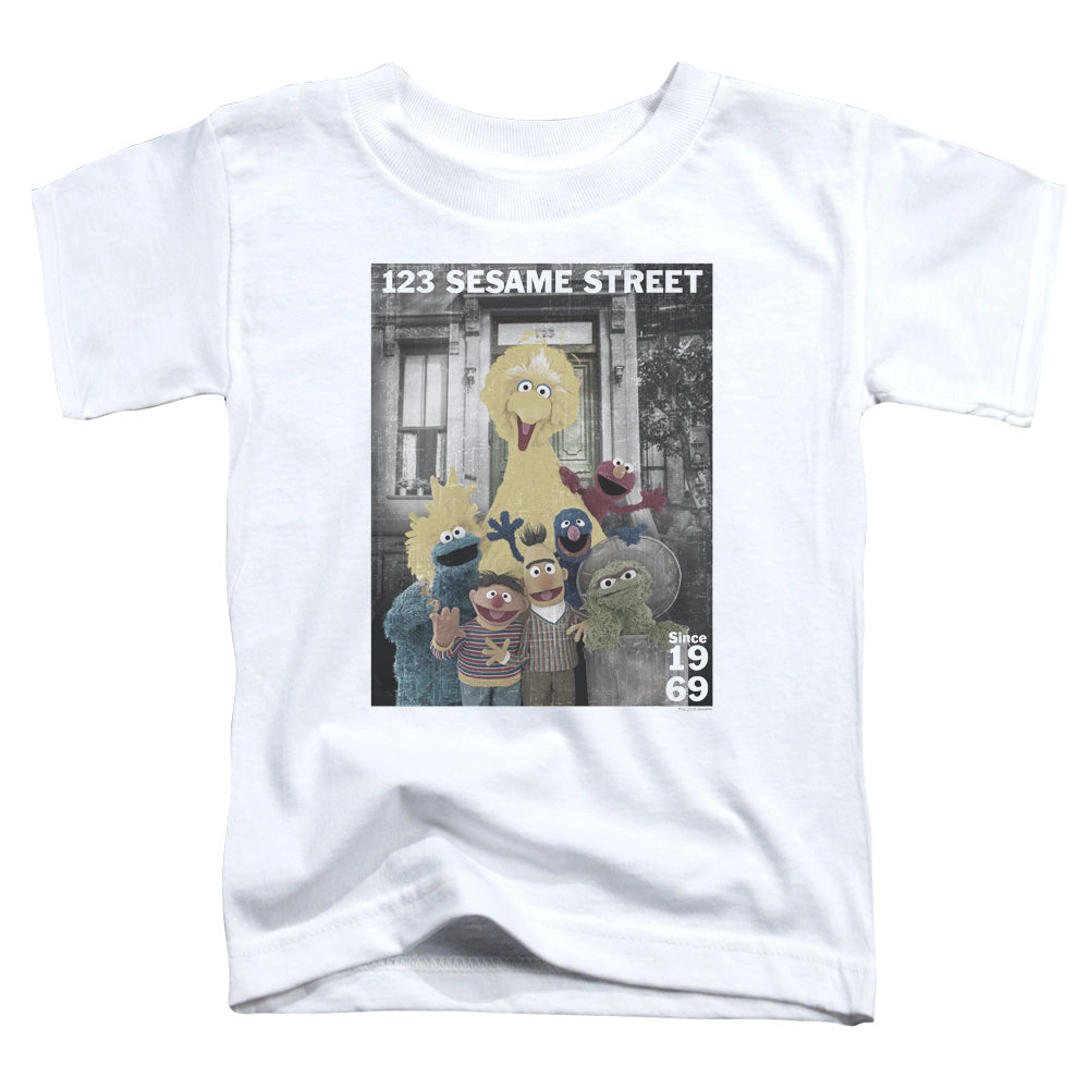 SESAME STREET/BEST ADDRESS - S/S TODDLER TEE - WHITE