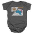 SESAME STREET/MEANWHILE - INFANT SNAPSUIT - CHARCOAL