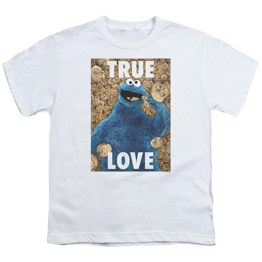 SESAME STREET/BEAUTIFUL COOKIES - S/S YOUTH 18/1 - WHITE