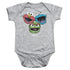 SESAME STREET/HALFTONE HEADS - INFANT SNAPSUIT - ATHLETIC HEATHER