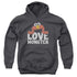SESAME STREET/LOVE MONSTER - YOUTH PULLOVER HOODIE - CHARCOAL