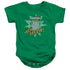 SESAME STREET/NOW SCRAM - INFANT SNAPSUIT - KELLY GREEN