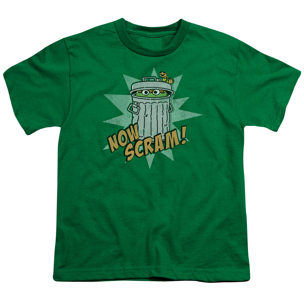 SESAME STREET/NOW SCRAM - S/S YOUTH 18/1 - KELLY GREEN