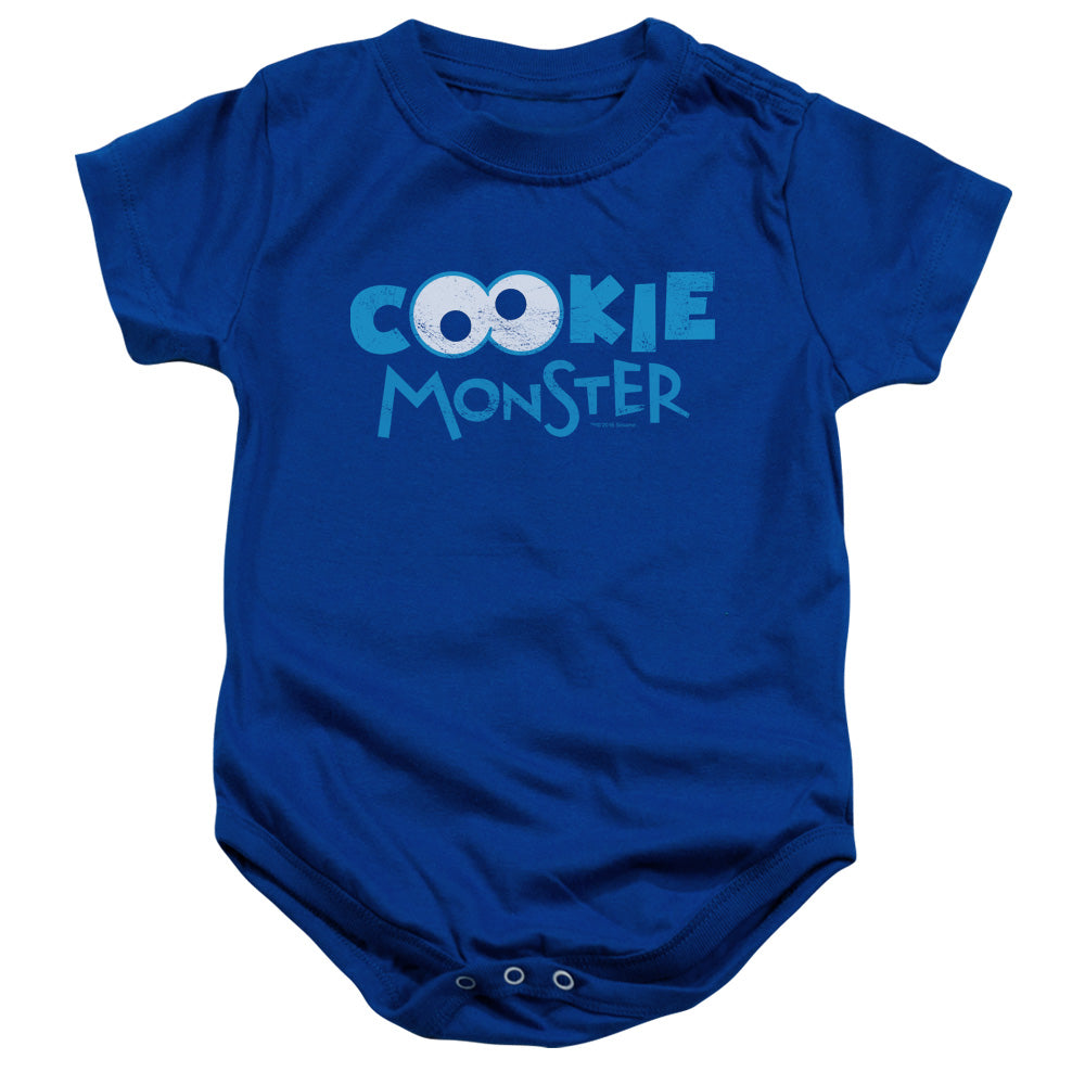 SESAME STREET/COOKIE EYES - INFANT SNAPSUIT - ROYAL BLUE