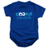 SESAME STREET/COOKIE EYES - INFANT SNAPSUIT - ROYAL BLUE