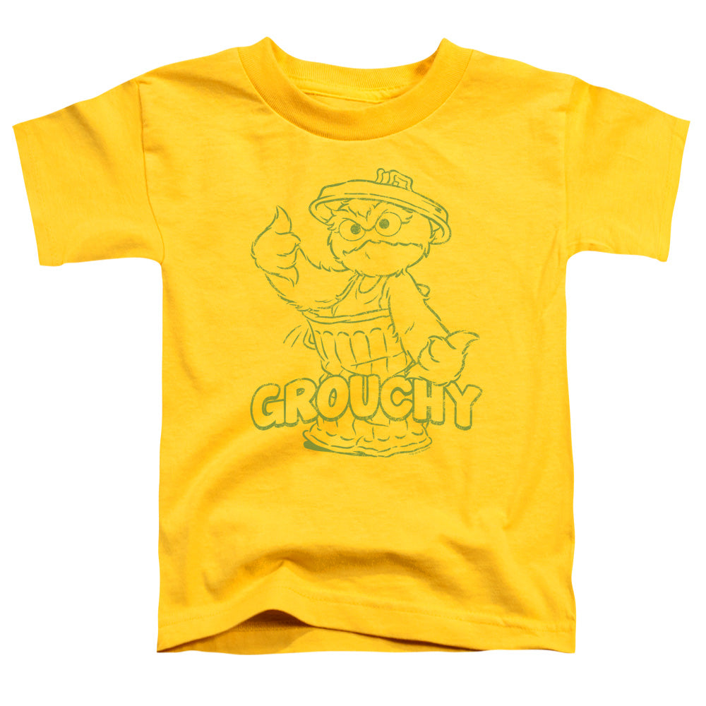 SESAME STREET/GROUCHY - S/S TODDLER TEE - YELLOW