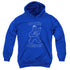 SESAME STREET/SIMPLE COOKIE - YOUTH PULLOVER HOODIE - ROYAL BLUE