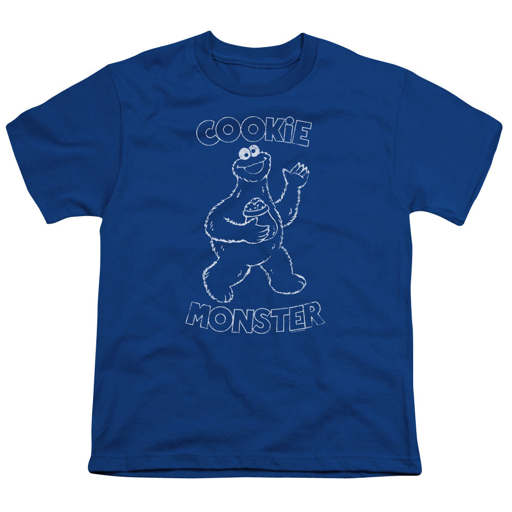 SESAME STREET/SIMPLE COOKIE - S/S YOUTH 18/1 - ROYAL BLUE