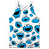 SESAME STREET/COOKIE FACE PATTERN (FRONT/BACK PRINT) - ADULT POLY TANK TOP - MULTI