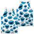 SESAME STREET/COOKIE FACE PATTERN (FRONT/BACK PRINT) - ADULT POLY TANK TOP - MULTI