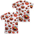 SESAME STREET/ELMO FACE PATTERN (FRONT/BACK PRINT) - S/S ADULT POLY CREW - MULTI