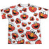 SESAME STREET/ELMO FACE PATTERN (FRONT/BACK PRINT) - S/S YOUTH POLY CREW - MULTI