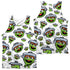 SESAME STREET/OSCAR FACE PATTERN (FRONT/BACK PRINT) - ADULT POLY TANK TOP - MULTI