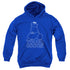 SESAME STREET/TOUCH COOKIE - YOUTH PULLOVER HOODIE - ROYAL BLUE