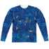 SESAME STREET/COOKIE MOSTER COSTUME (FRONT/BACK PRINT) - L/S ADULT POLY CREW  - MULTI