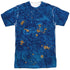 SESAME STREET/COOKIE MOSTER COSTUME (FRONT/BACK PRINT) - S/S ADULT POLY CREW - MULTI