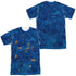 SESAME STREET/COOKIE MOSTER COSTUME (FRONT/BACK PRINT) - S/S ADULT POLY CREW - MULTI