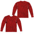 SESAME STREET/ELMO COSTUME (FRONT/BACK PRINT) - L/S ADULT POLY CREW  - MULTI