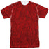 SESAME STREET/ELMO COSTUME (FRONT/BACK PRINT) - S/S ADULT POLY CREW - MULTI