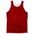SESAME STREET/ELMO COSTUME (FRONT/BACK PRINT) - ADULT POLY TANK TOP - MULTI