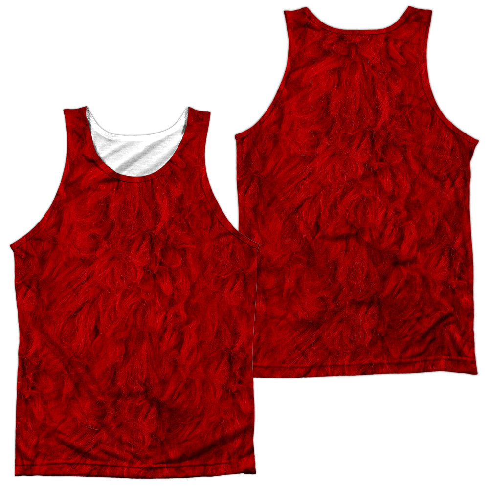 SESAME STREET/ELMO COSTUME (FRONT/BACK PRINT) - ADULT POLY TANK TOP - MULTI