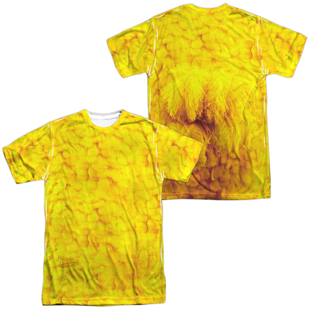 SESAME STREET/BIG BIRD COSTUME (FRONT/BACK PRINT) - S/S ADULT POLY CREW - MULTI