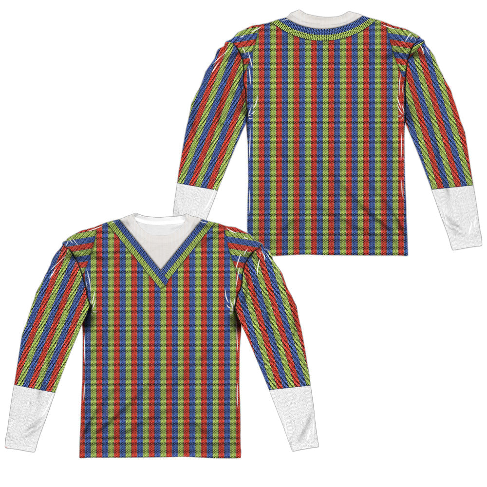 SESAME STREET/BERT COSTUME (FRONT/BACK PRINT) - L/S ADULT POLY CREW  - MULTI