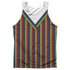 SESAME STREET/BERT COSTUME (FRONT/BACK PRINT) - ADULT POLY TANK TOP - MULTI