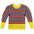 SESAME STREET/ERNIE COSTUME (FRONT/BACK PRINT) - L/S ADULT POLY CREW  - MULTI