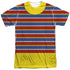 SESAME STREET/ERNIE COSTUME (FRONT/BACK PRINT) - S/S ADULT POLY CREW - MULTI