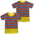 SESAME STREET/ERNIE COSTUME (FRONT/BACK PRINT) - S/S ADULT POLY CREW - MULTI