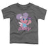 SESAME STREET/FLAT ABBY - S/S TODDLER TEE - CHARCOAL