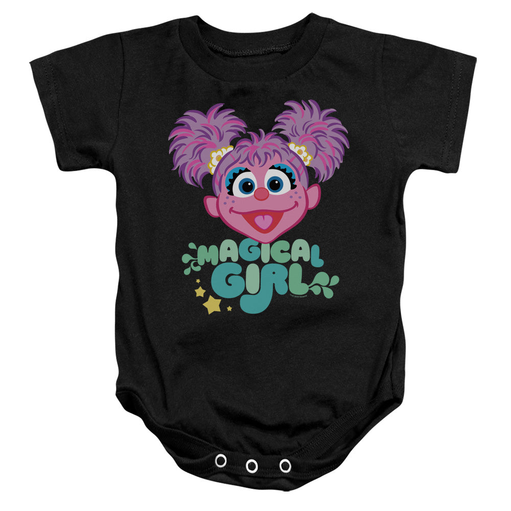 SESAME STREET/SCRIBBLE HEAD - INFANT SNAPSUIT - BLACK