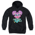 SESAME STREET/SCRIBBLE HEAD - YOUTH PULLOVER HOODIE - BLACK
