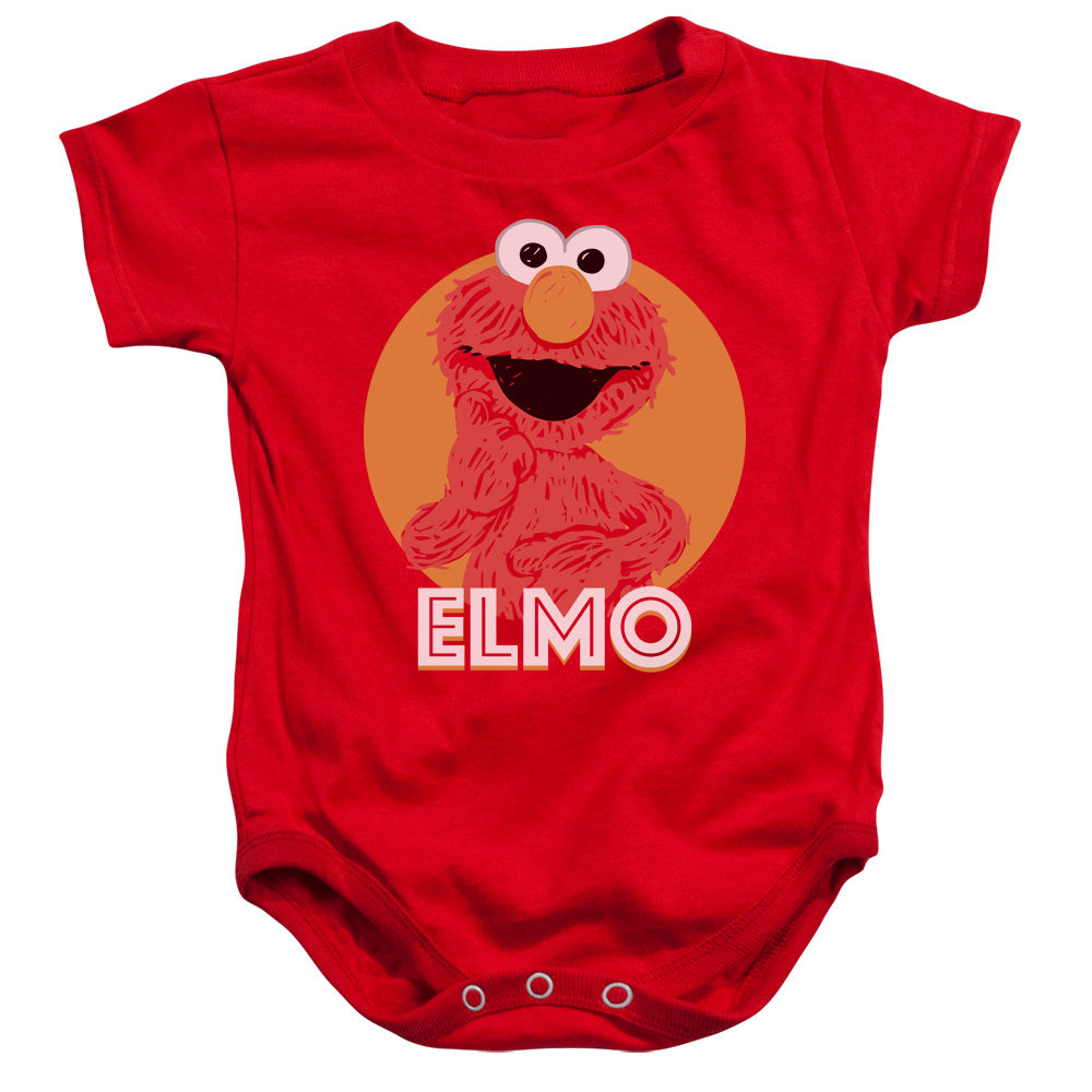 SESAME STREET/ELMO SCRIBBLE - INFANT SNAPSUIT - RED