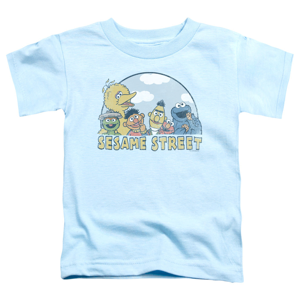 SESAME STREET/SESAME GROUP - S/S TODDLER TEE - LIGHT BLUE
