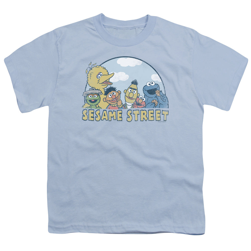 SESAME STREET/SESAME GROUP - S/S YOUTH 18/1 - LIGHT BLUE